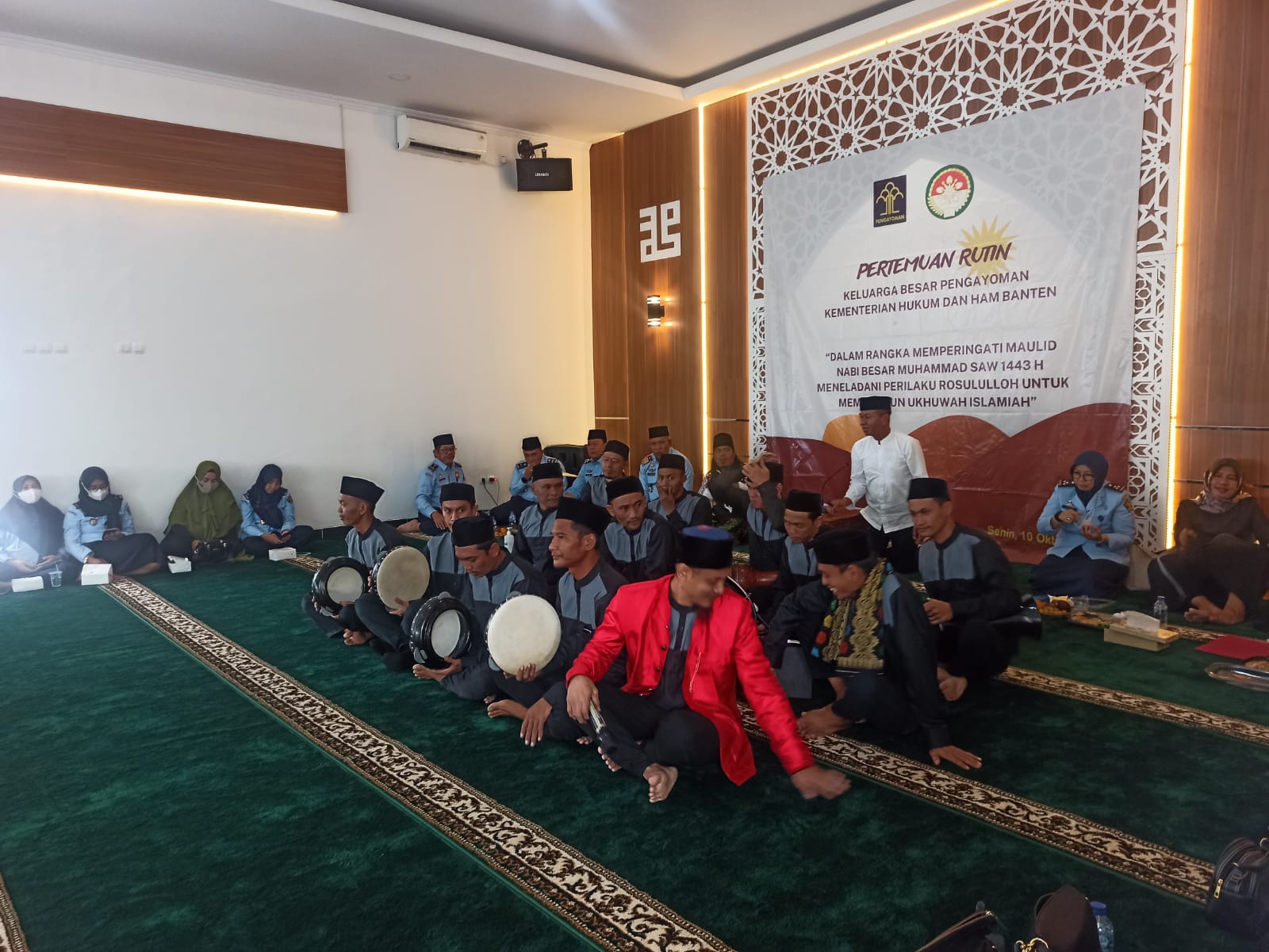 Tim Hadroh Lapas Serang Meriahkan Peringatan Maulid Nabi Muhammad Saw