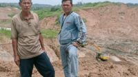 Nampak lokasi galian pasir kuarsa di Kampung Cimanggu.