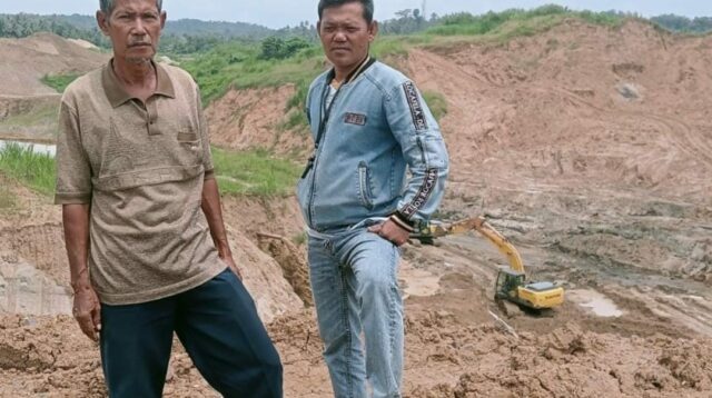 Nampak lokasi galian pasir kuarsa di Kampung Cimanggu.