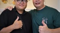 CAPTION FOTO: Gaduh saat menemui Wali Kota Serang Terpilih Budi Rustandi untuk meminta dukungan peluncuran single Berdua yang diluncurkan Jumat 14 Februari 2025.